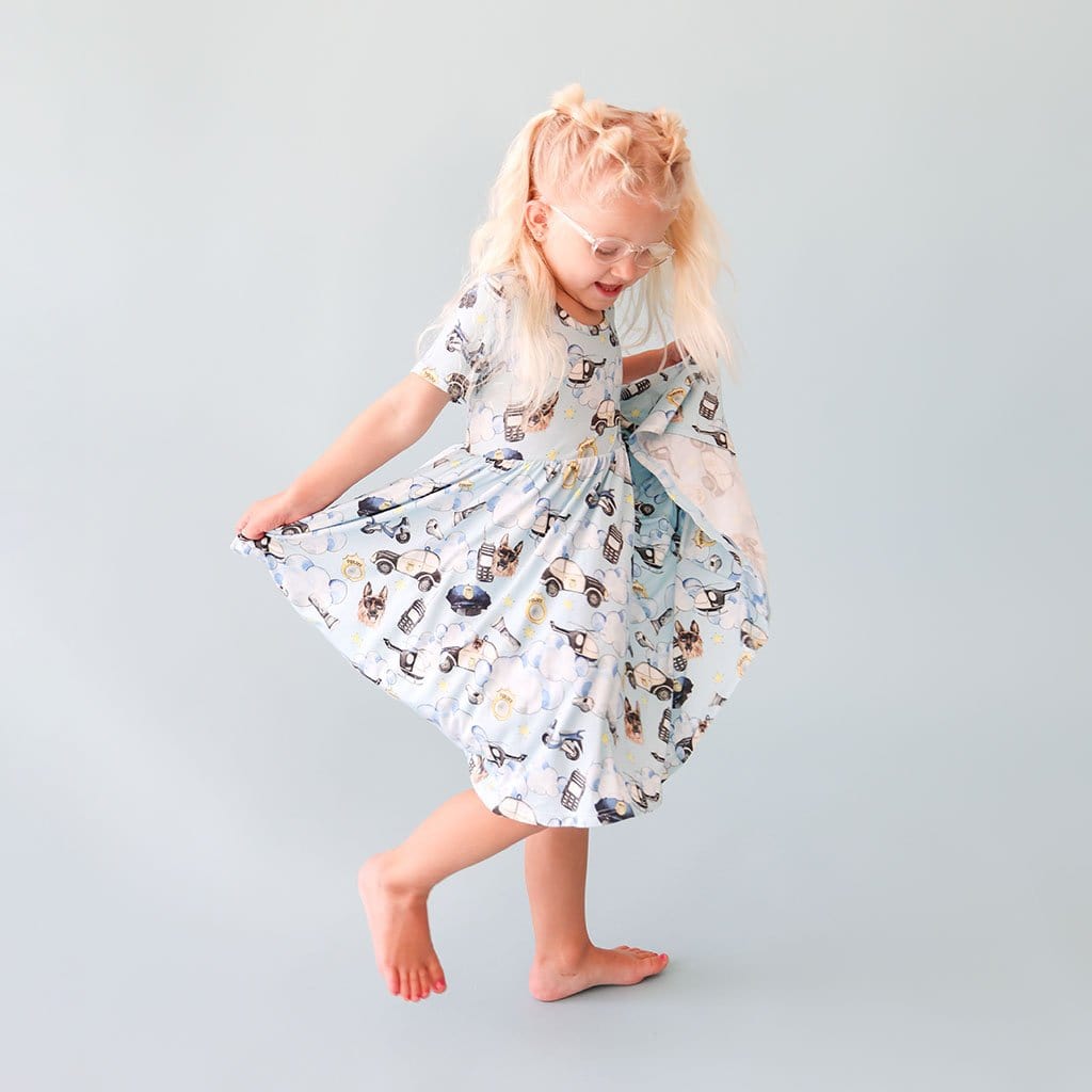 Police Short Sleeve Twirl Dress Lifestyle