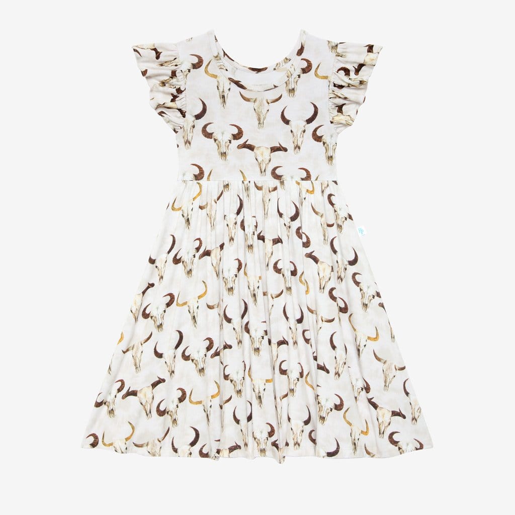 Austin Ruffled Cap Sleeve Twirl Dress