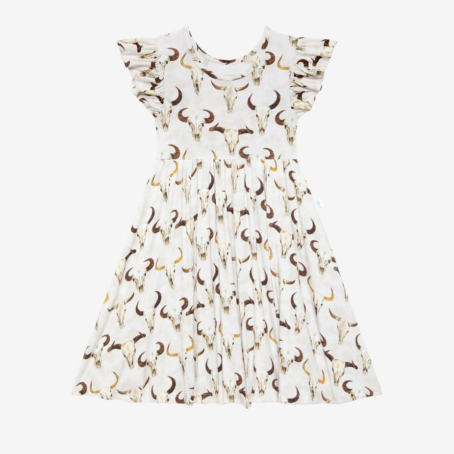 Austin Ruffled Cap Sleeve Twirl Dress
