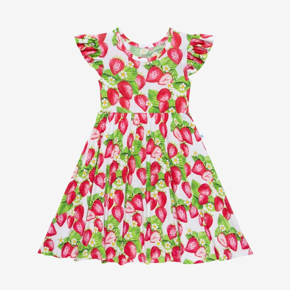 Callie Ruffled Cap Sleeve Twirl Dress