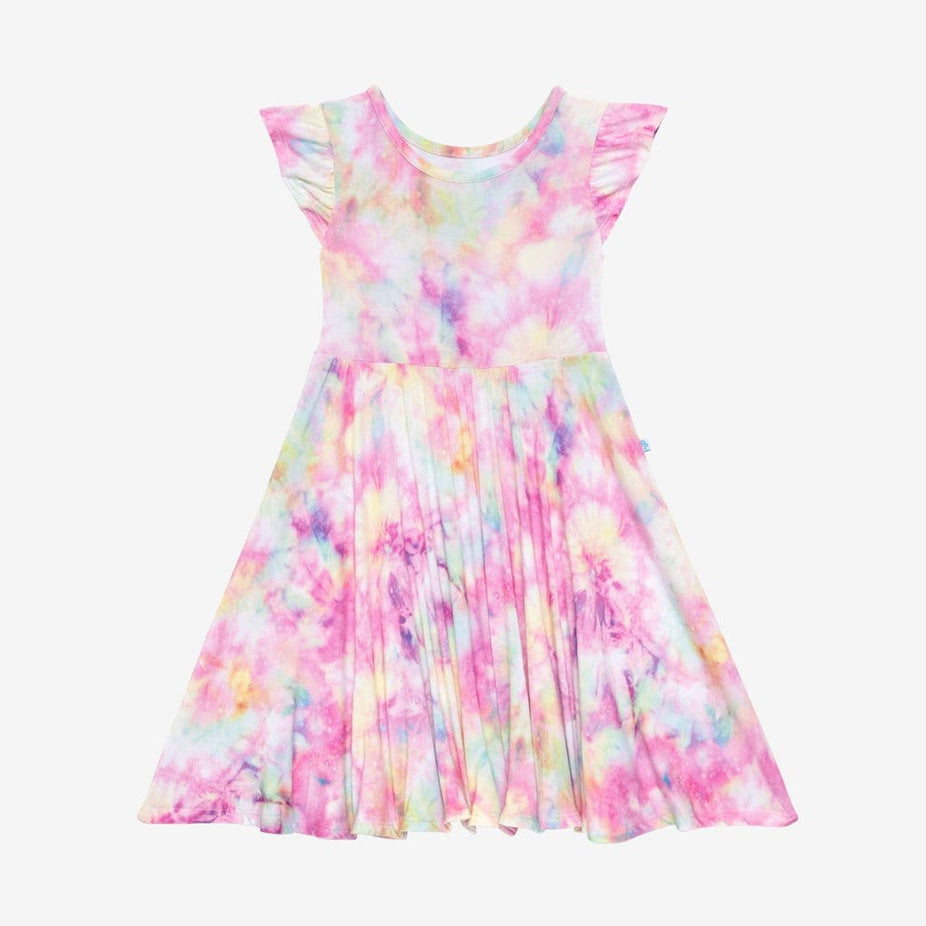 Joplin Ruffled Cap Sleeve Twirl Dress