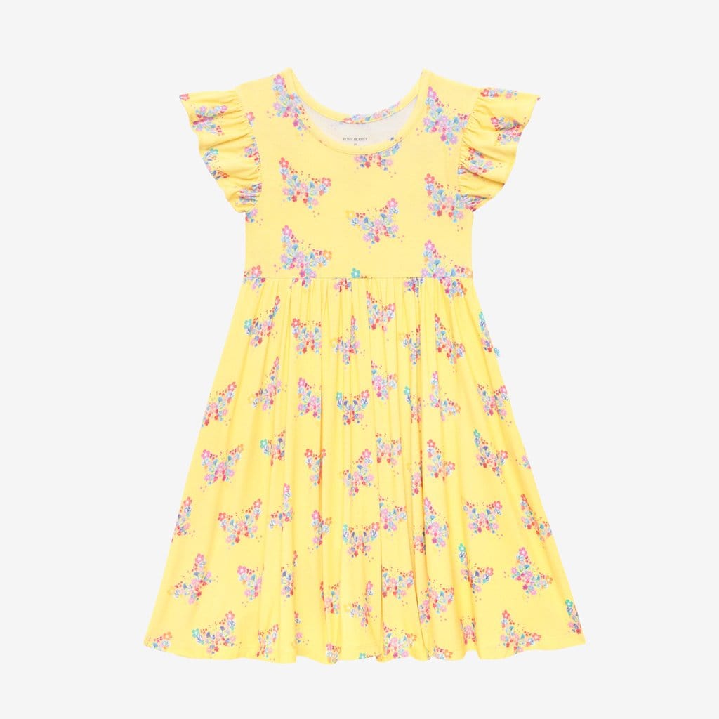 Keira Ruffled Cap Sleeve Twirl Dress