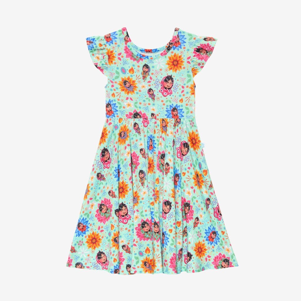 Malala Yousafzai Ruffled Cap Sleeve Twirl Dress