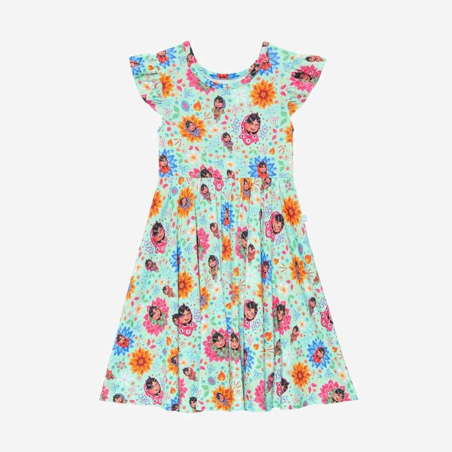 Malala Yousafzai Ruffled Cap Sleeve Twirl Dress