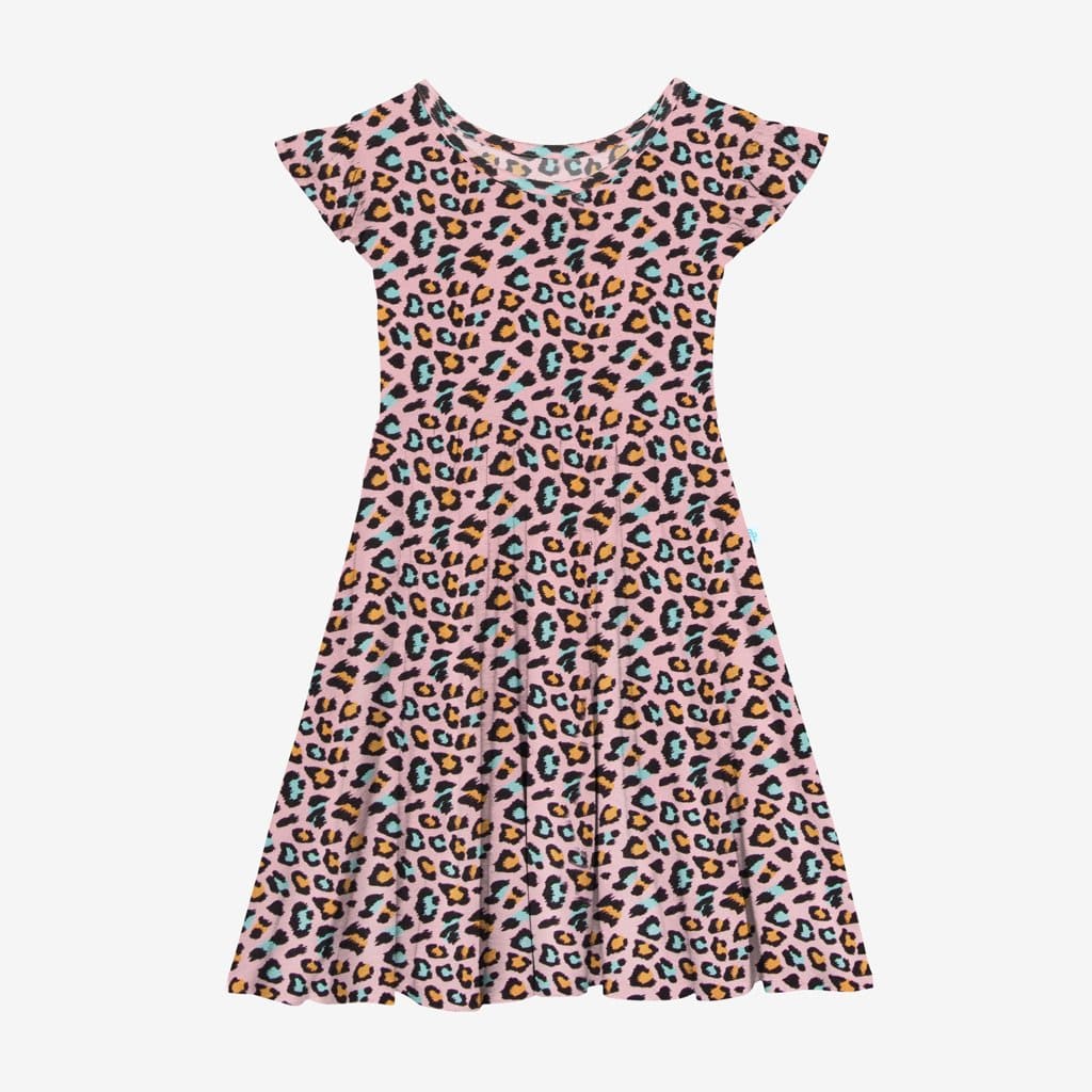 Roxy Ruffled Cap Sleeve Twirl Dress