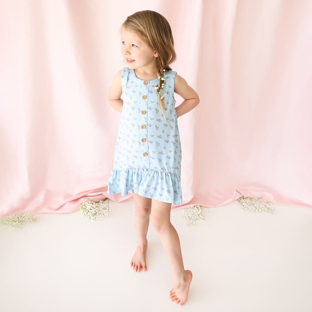 Grace Sleeveless Henley Hi-Low Dress