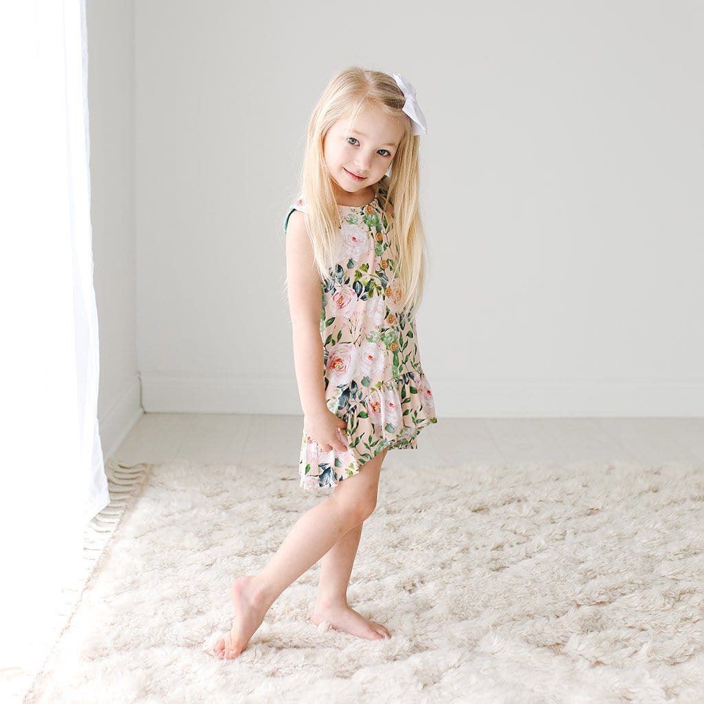 Harper Sleeveless Henley Hi-Low Dress