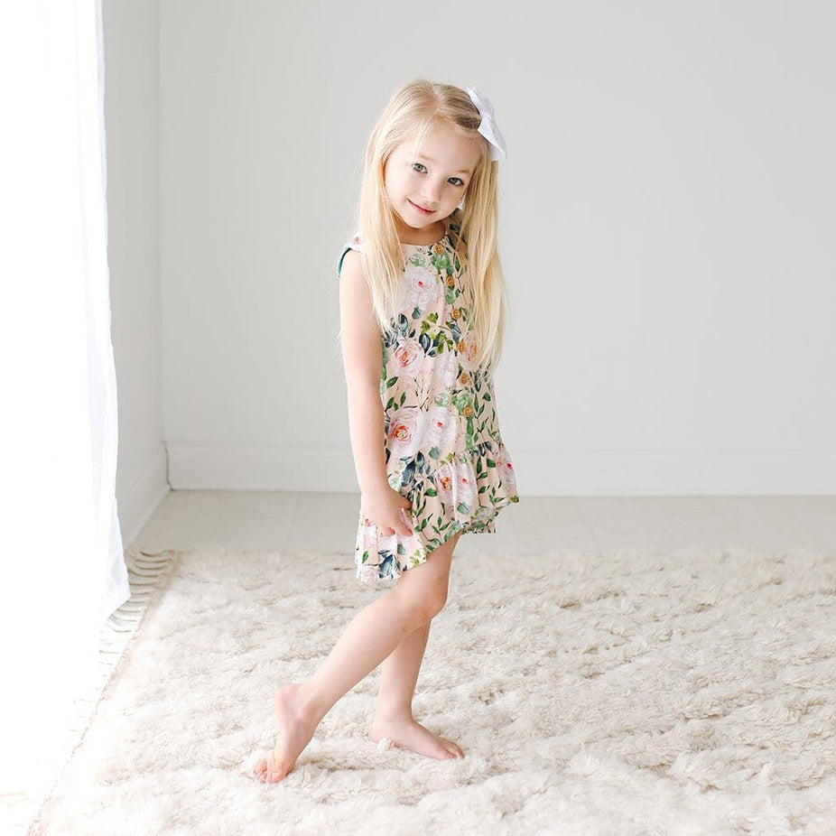 Harper Sleeveless Henley Hi-Low Dress