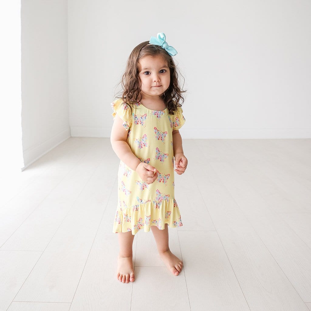 Toddler on Keira Ruffled Cap Sleeve Hi-Low Dress
