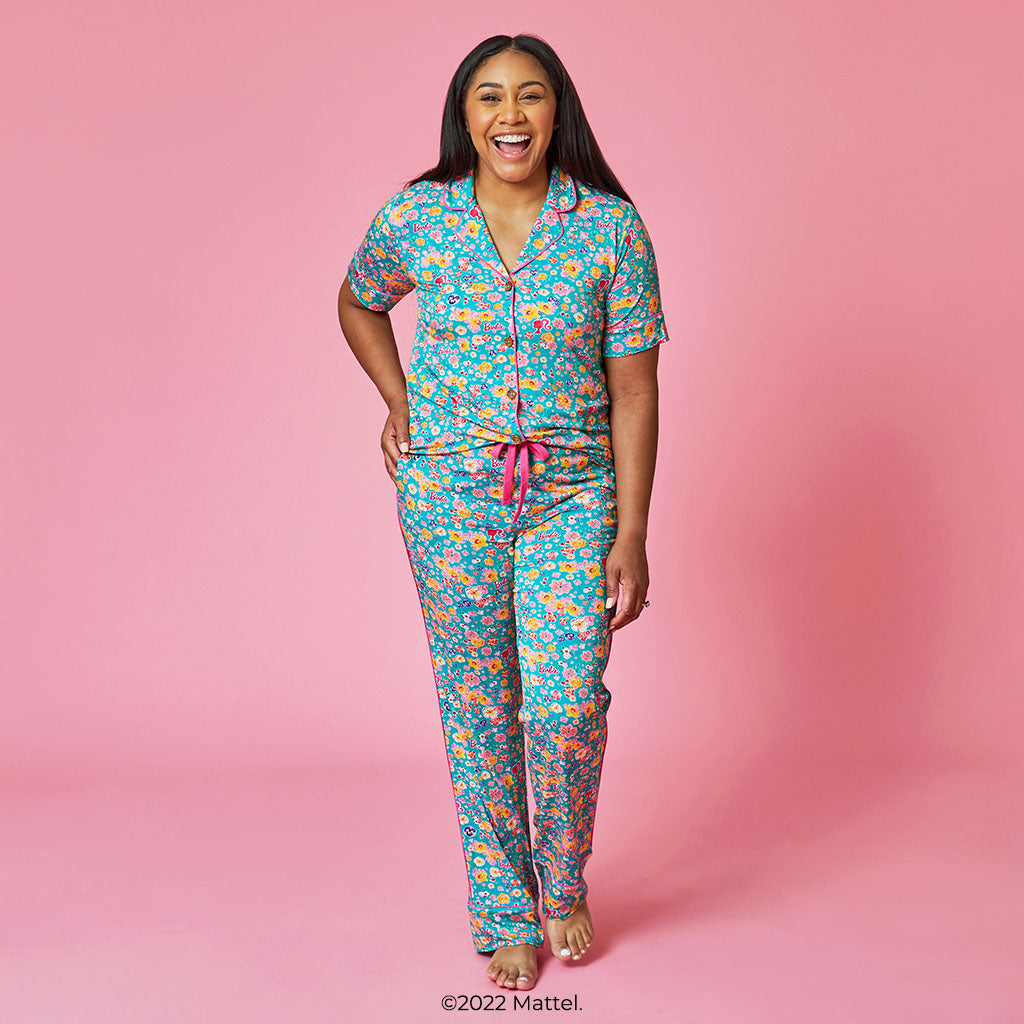 Malibu Barbie™ Floral Women's Luxe Pajama Set