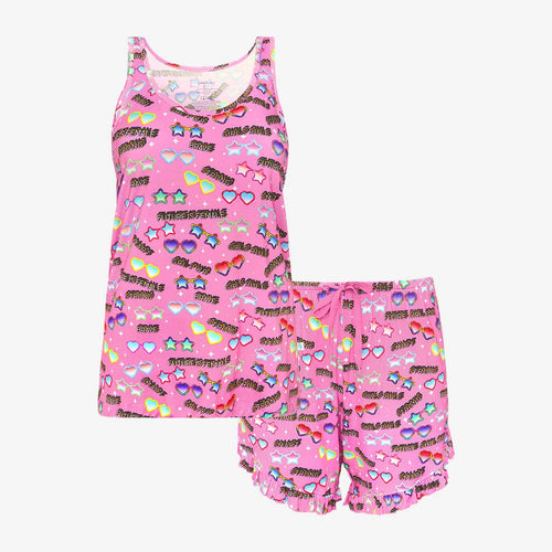 Future is Female Women's Tank Ruffled Short Set