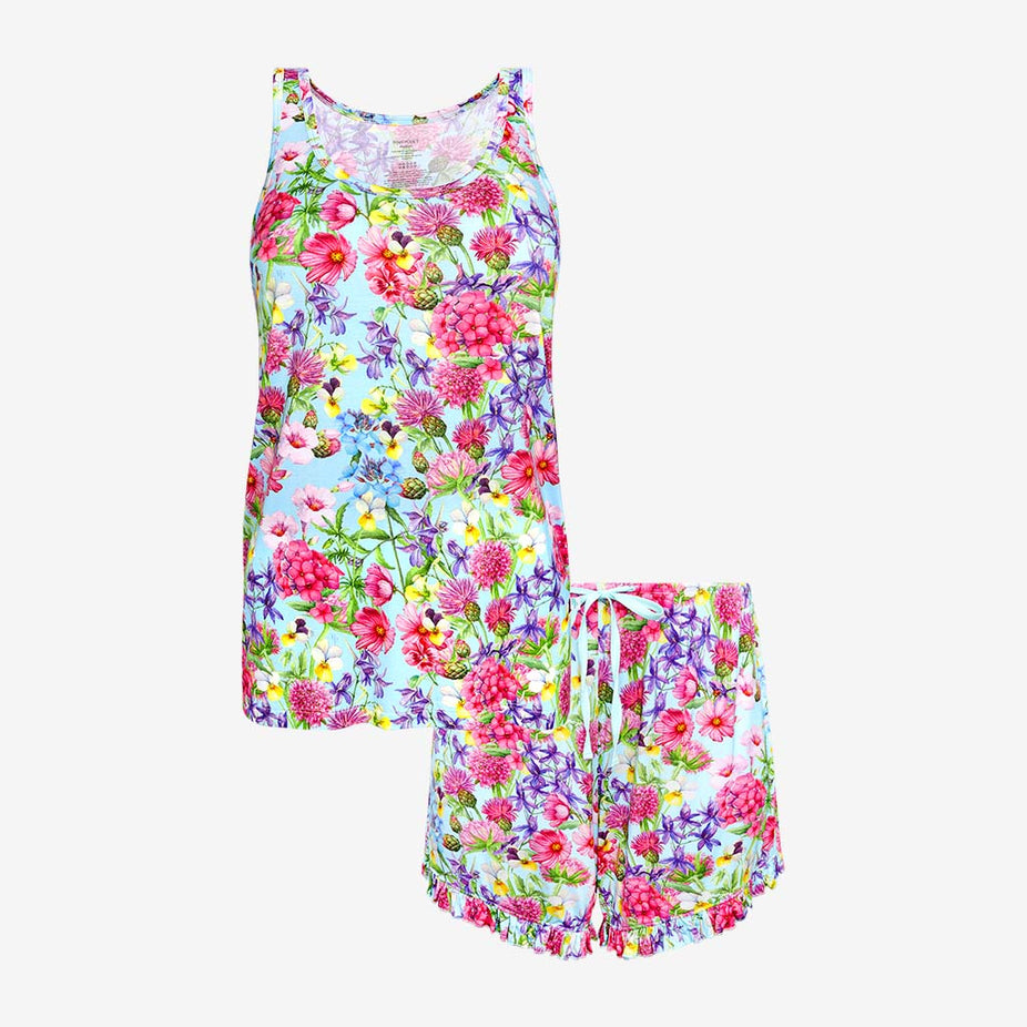 Hadley Women's Tank Ruffled Short Set