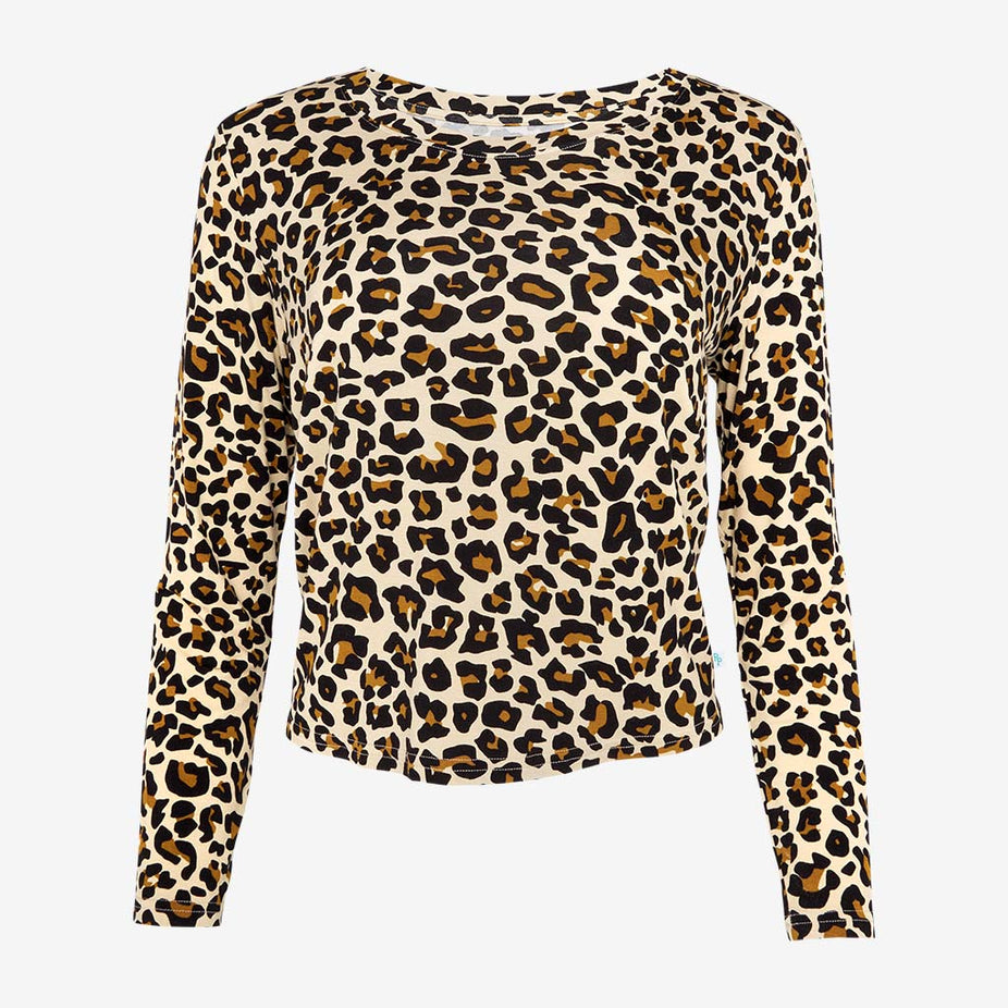 Lana Leopard Tan Women's Scoop Tee