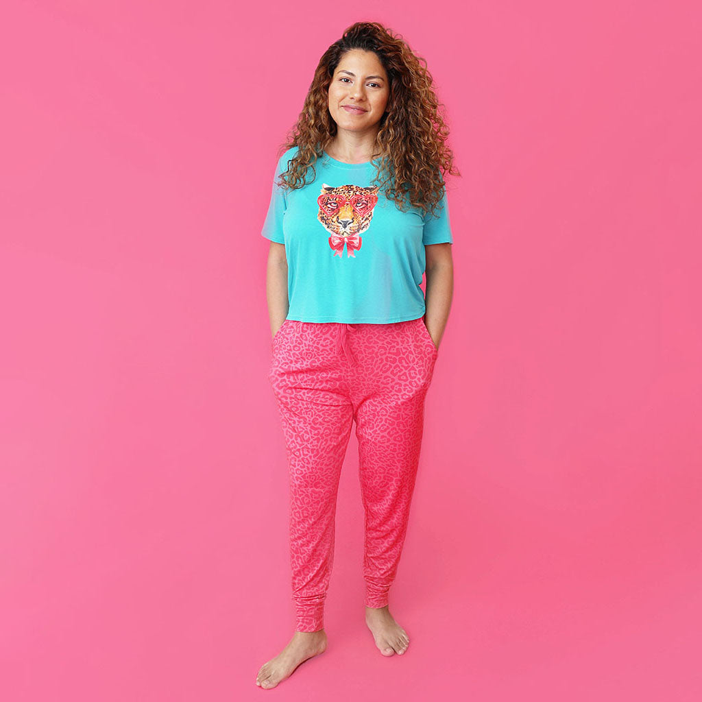 Kimora Women's Short Sleeve Scoop Loungewear