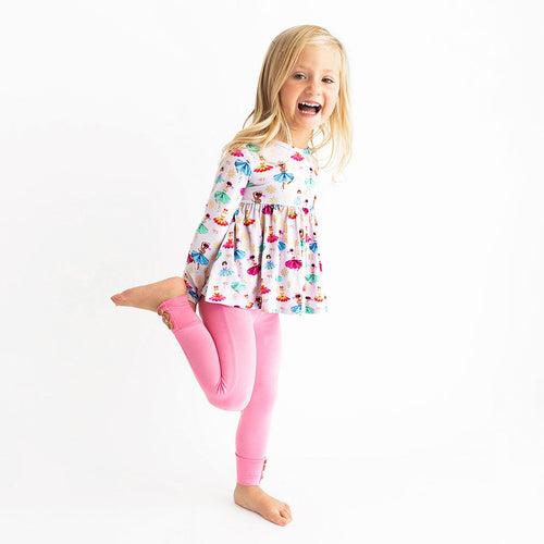 Adalyn Long Sleeve Peplum Legging Set