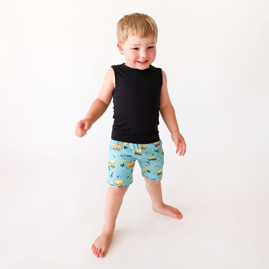 Posh Construction Tank Top Short Set