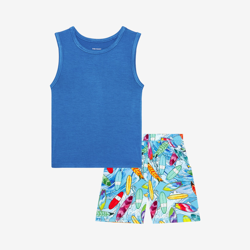 Wave Tank Top Short Set