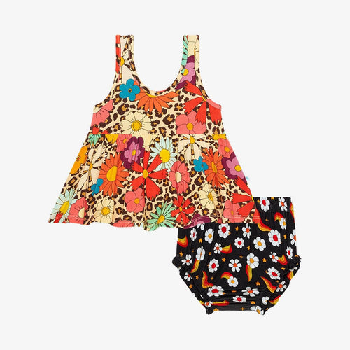 Moonbeam Peplum Bummie Set