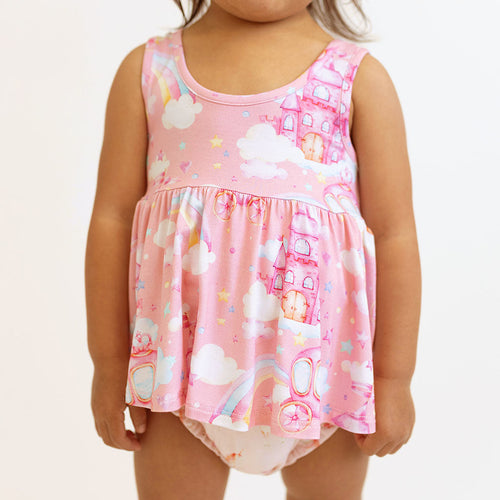Posh Castle Peplum Bummie Set