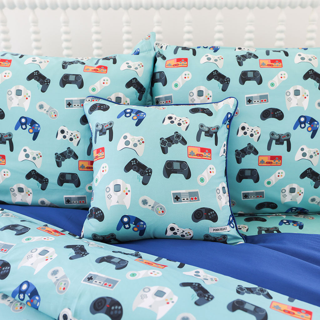 Gamer Square Throw Pillow Cover