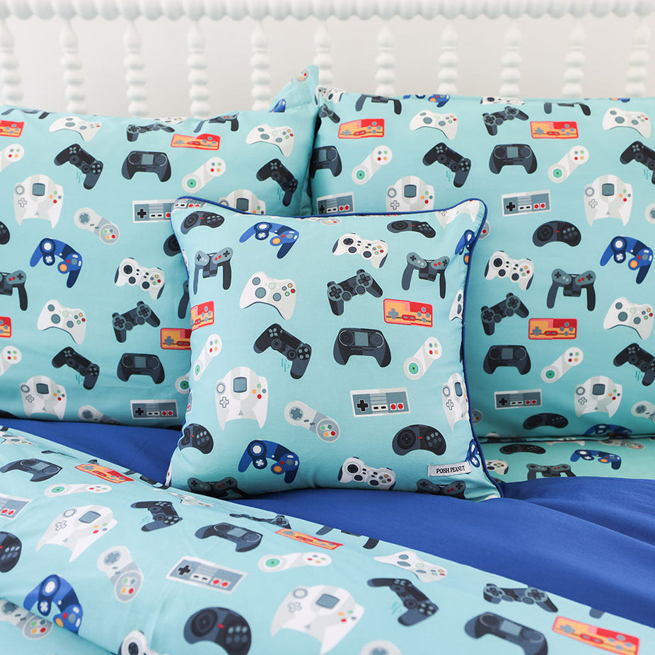 Gamer Square Throw Pillow Cover