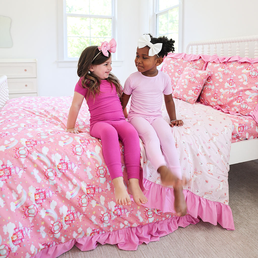 Posh Castle Ruffled Duvet Cover Set