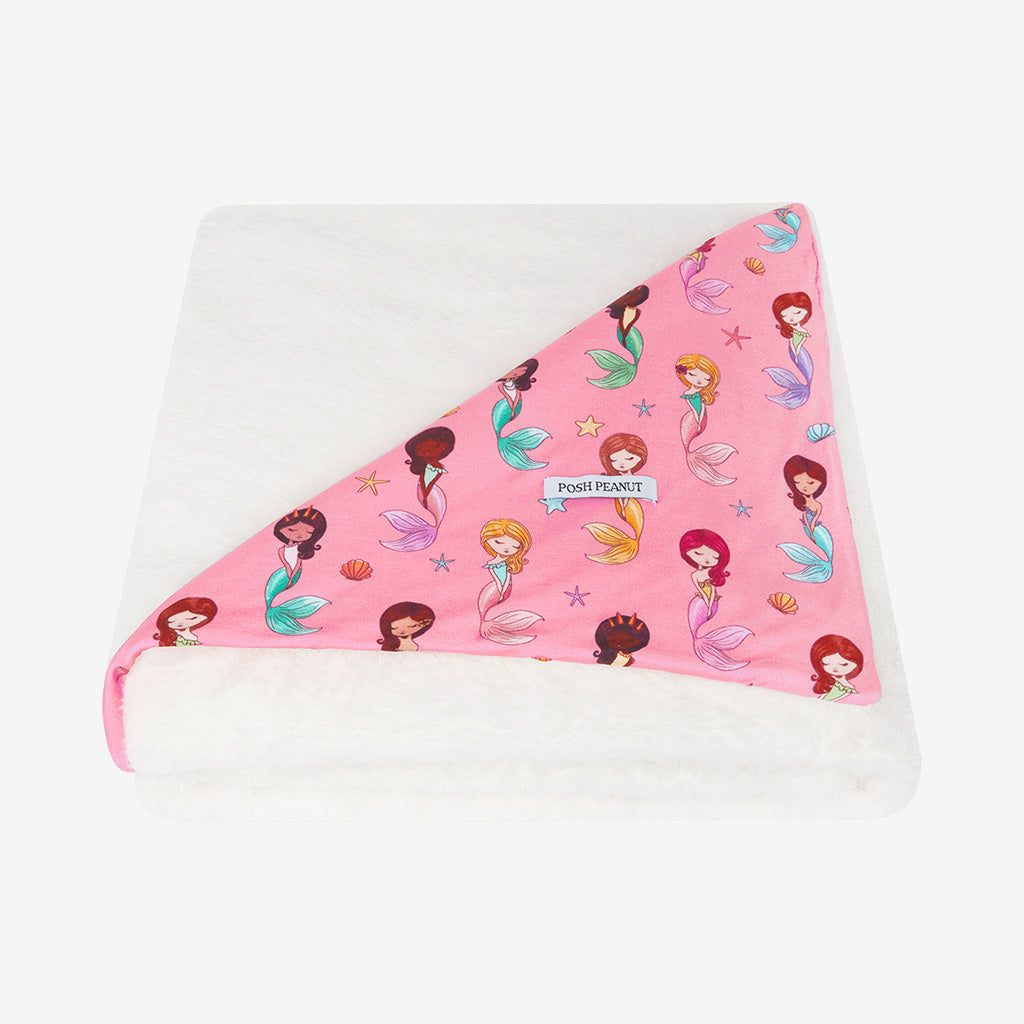 Mermaid Square Plush Patoo® Blanket