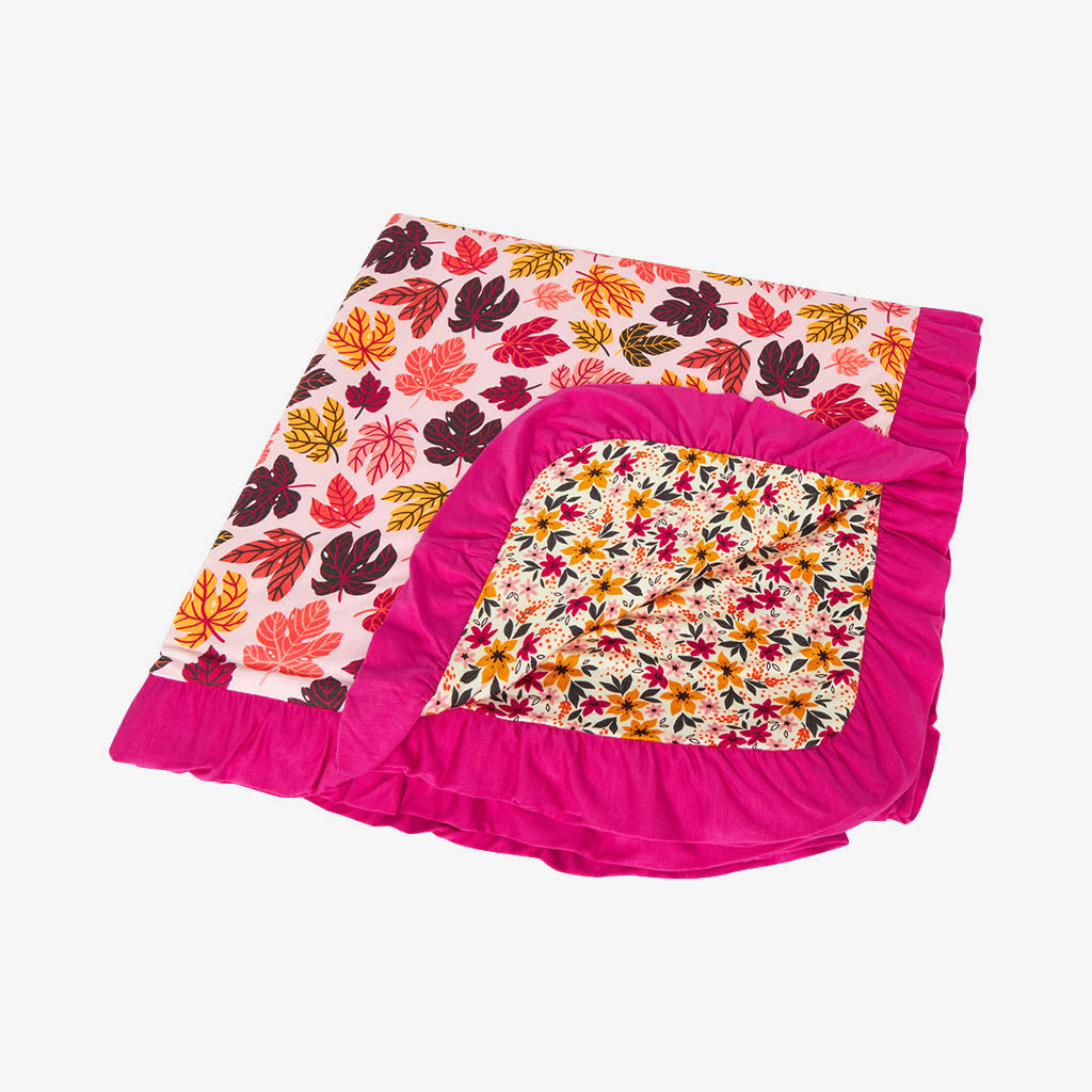 Autumn Ruffled Luxe Patoo® Blanket
