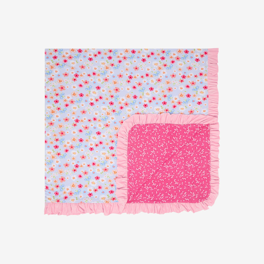 Carissa & Janice Ruffled Luxe Patoo® Blanket