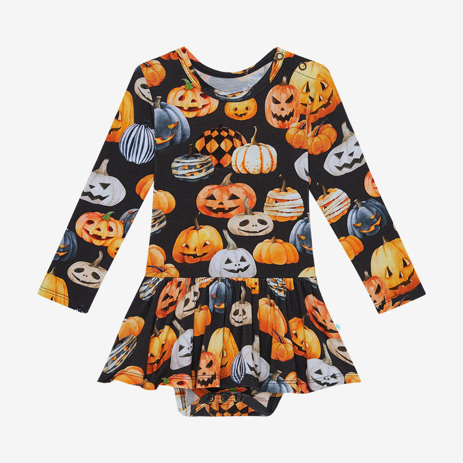 Hitch Long Sleeve Twirl Skirt Bodysuit