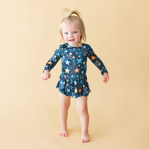 Rogan Long Sleeve Twirl Skirt Bodysuit