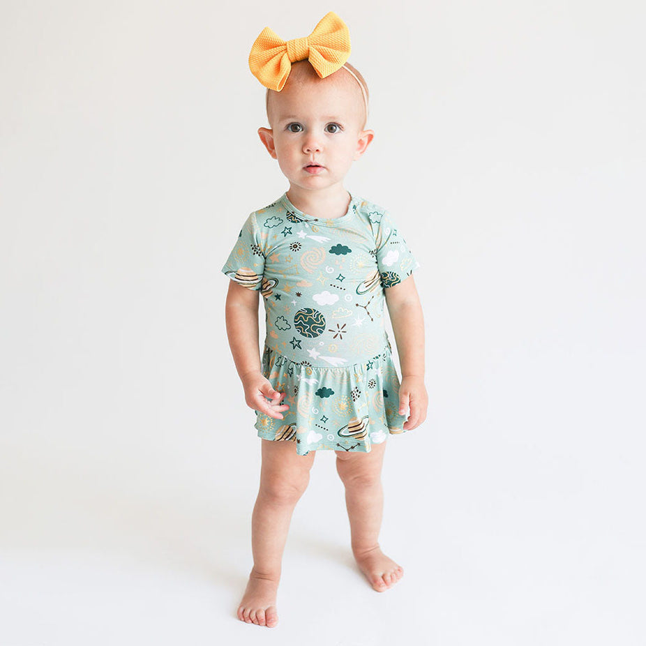 To The Stars Twirl Skirt Bodysuit Dress