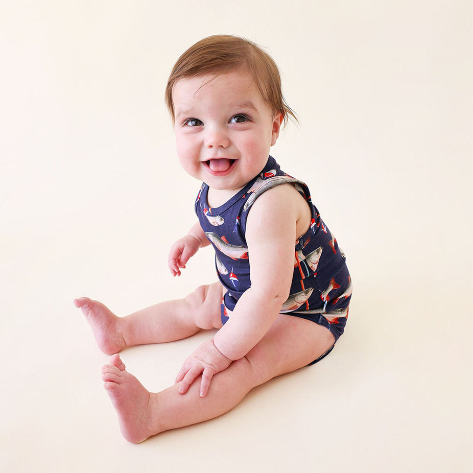 Posh Fishing Racerback Bodysuit