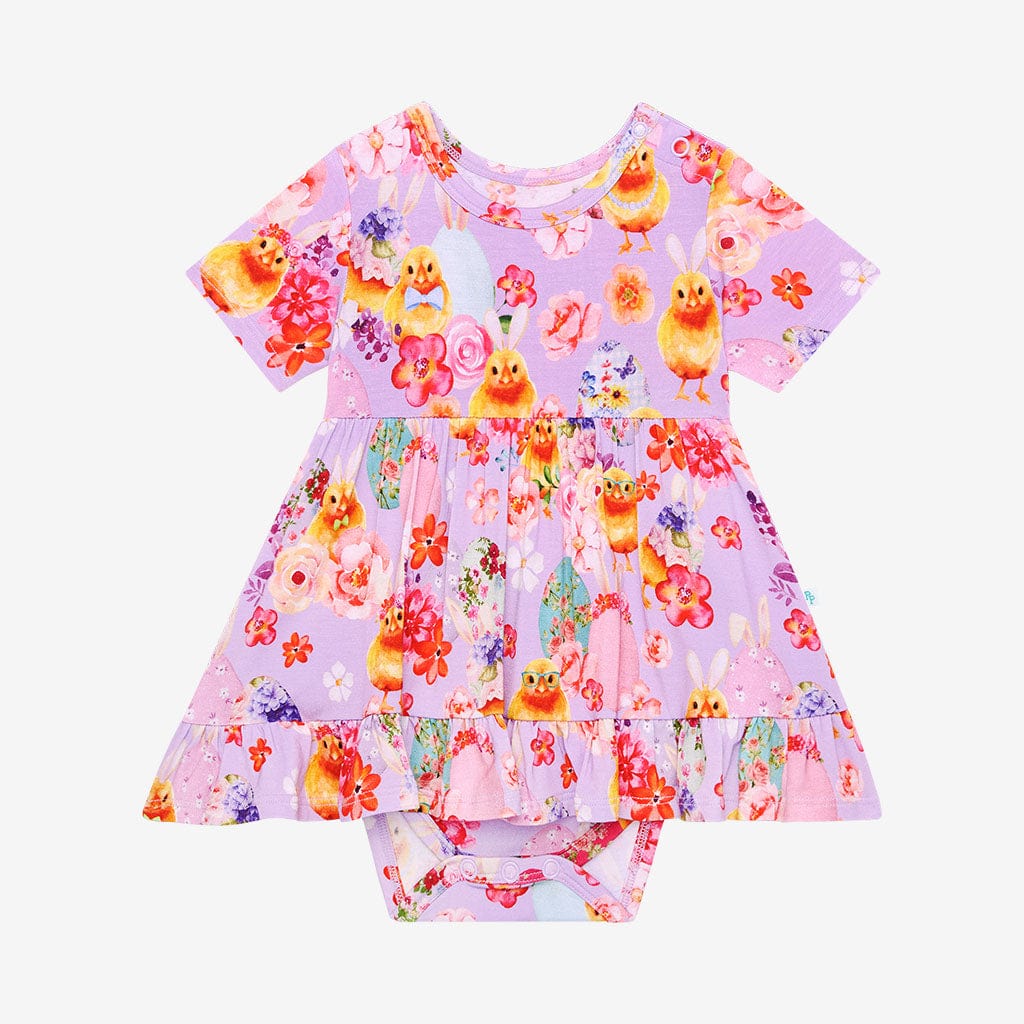 Azalea Ruffled Twirl Bodysuit Dress