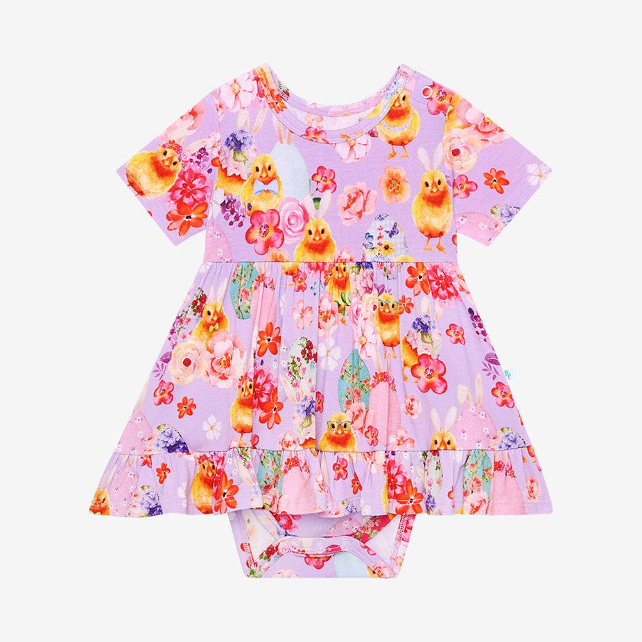 Azalea Ruffled Twirl Bodysuit Dress