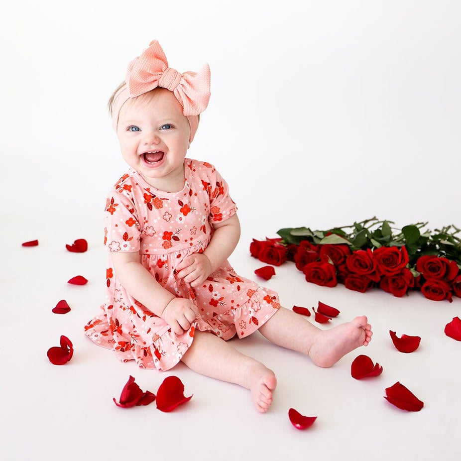 Darling Ruffled Twirl Bodysuit Dress