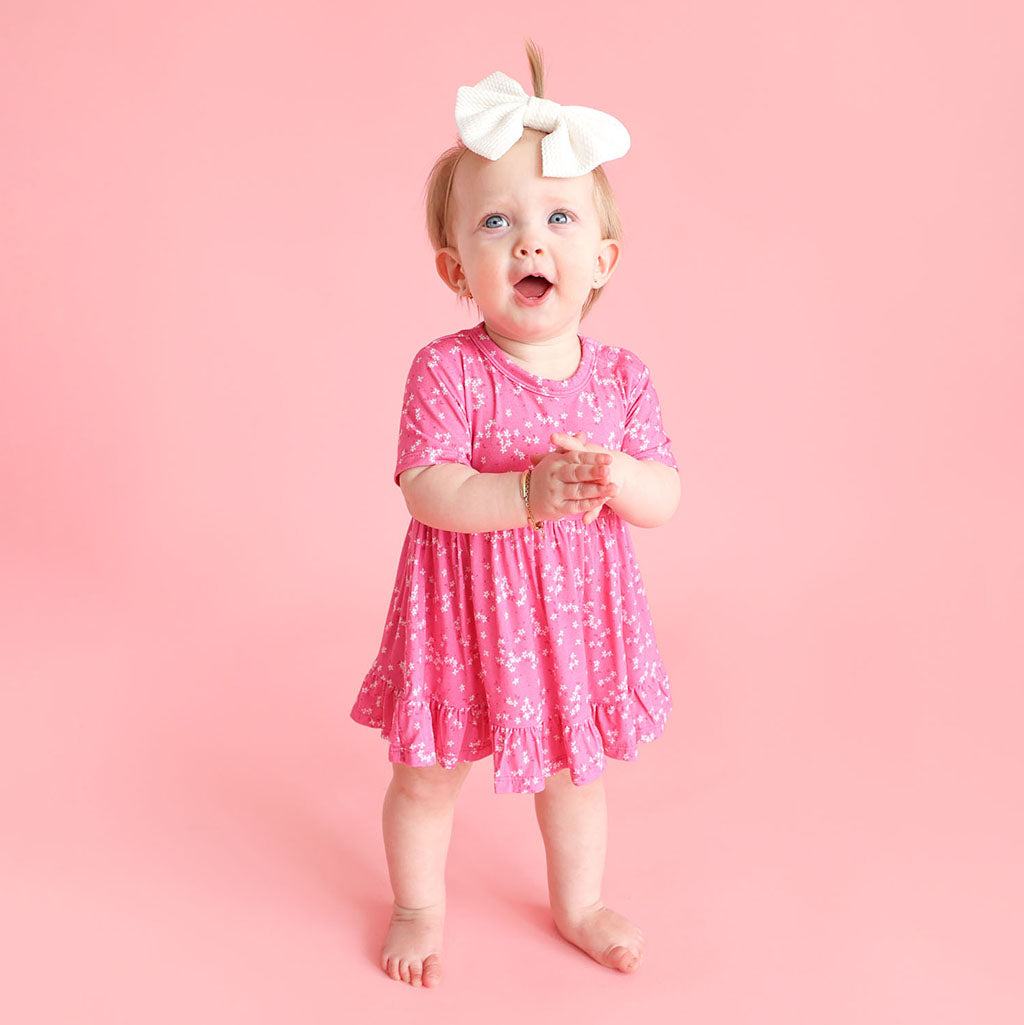 Janice Ruffled Twirl Bodysuit Dress