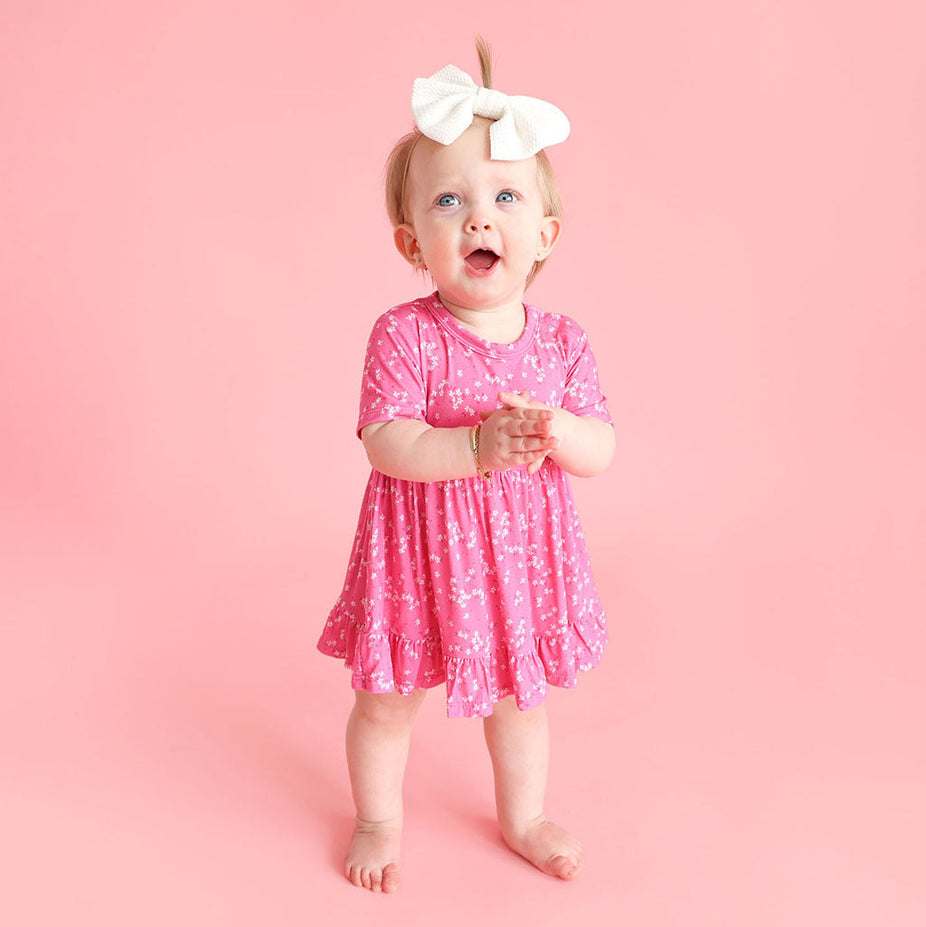 Janice Ruffled Twirl Bodysuit Dress