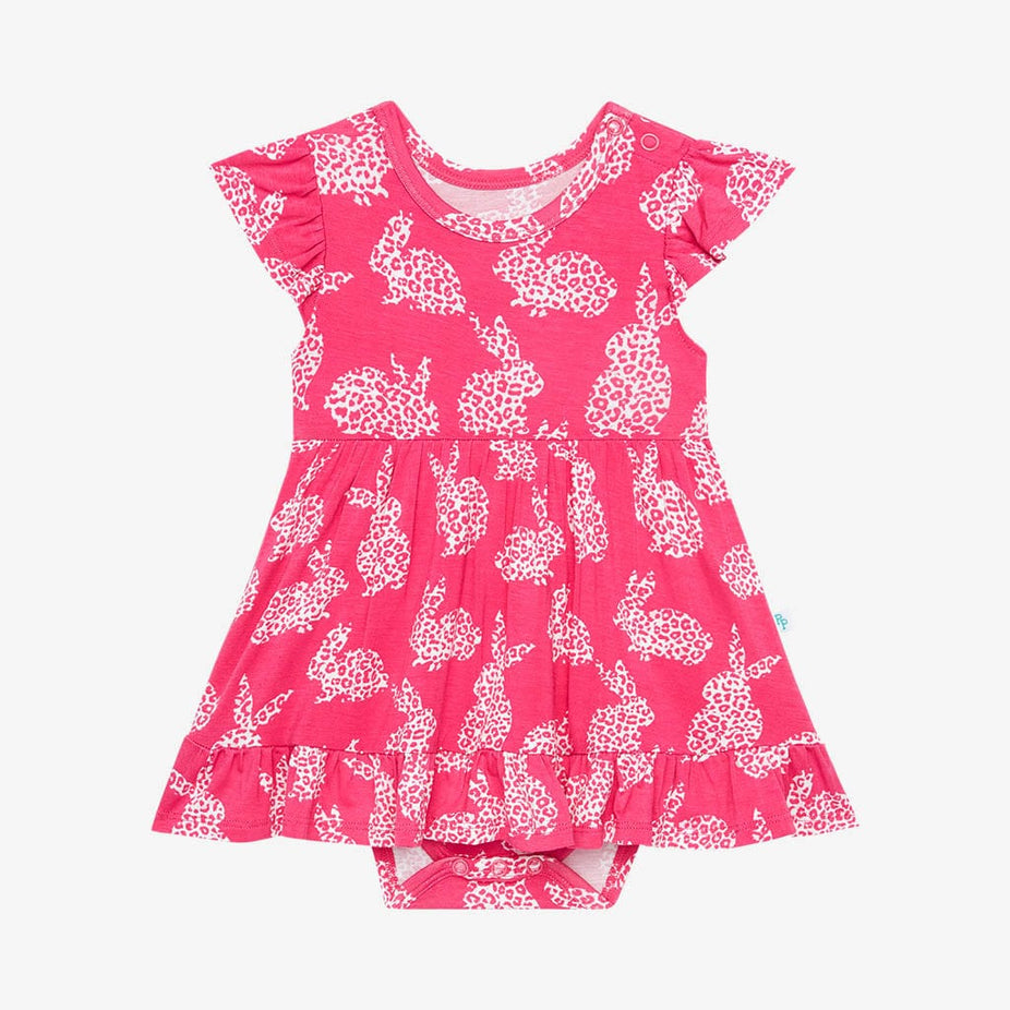 Lana Bunny Ruffled Twirl Bodysuit Dress