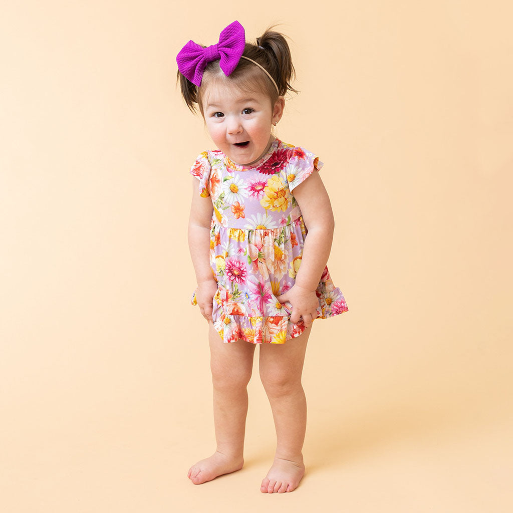 Nala Ruffled Twirl Bodysuit Dress