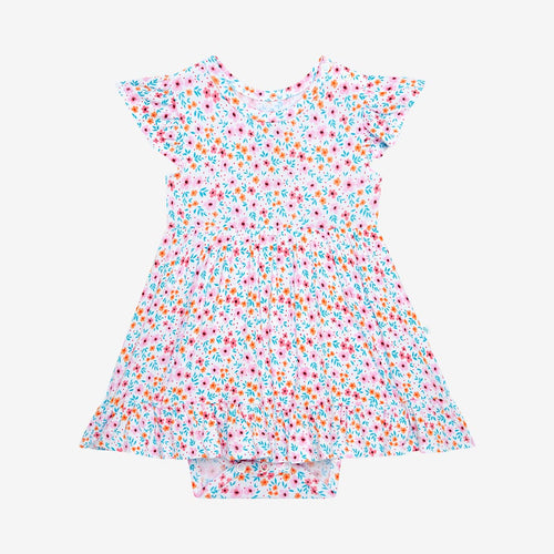 Steffi Ruffled Twirl Bodysuit Dress