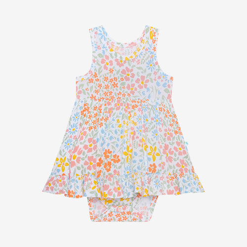 Zenni Racerback Ruffled Bodysuit Dress