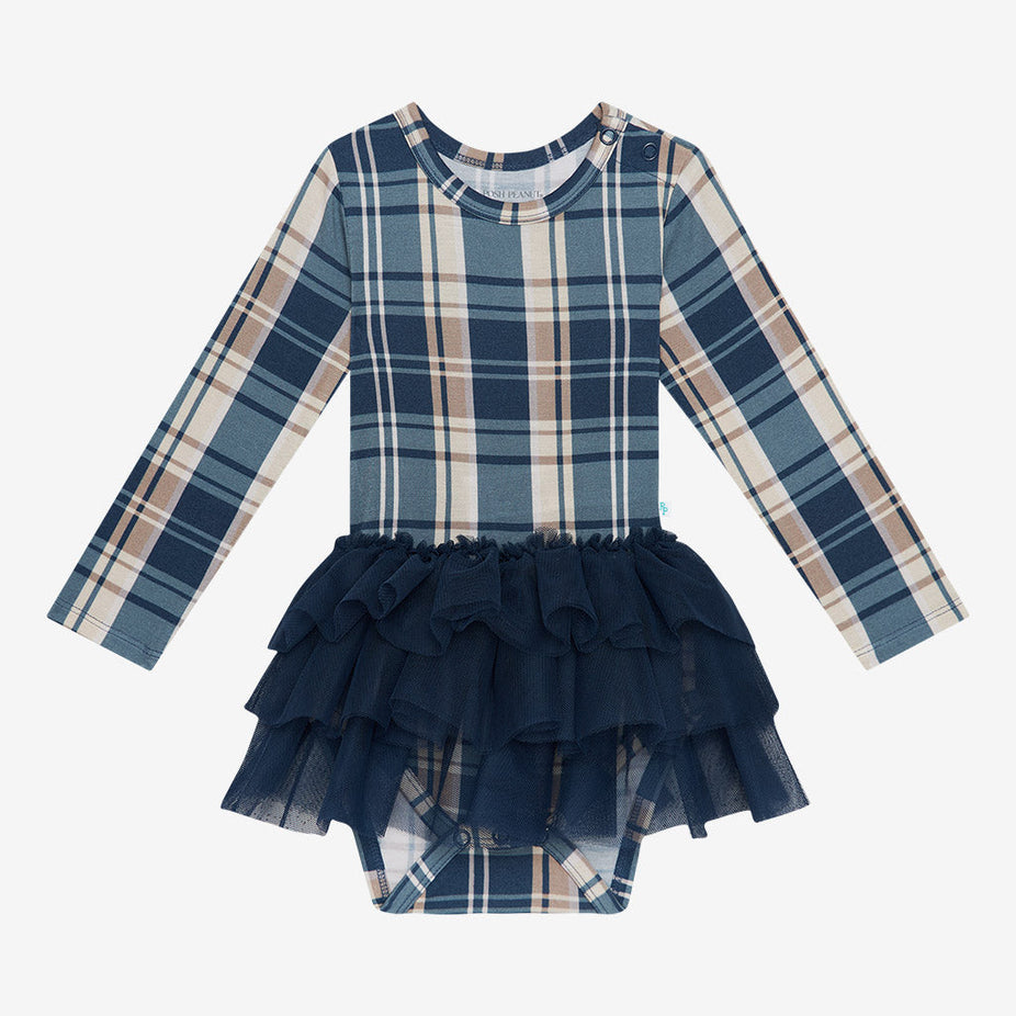 Joseph Long Sleeve Tulle Skirt Bodysuit Dress