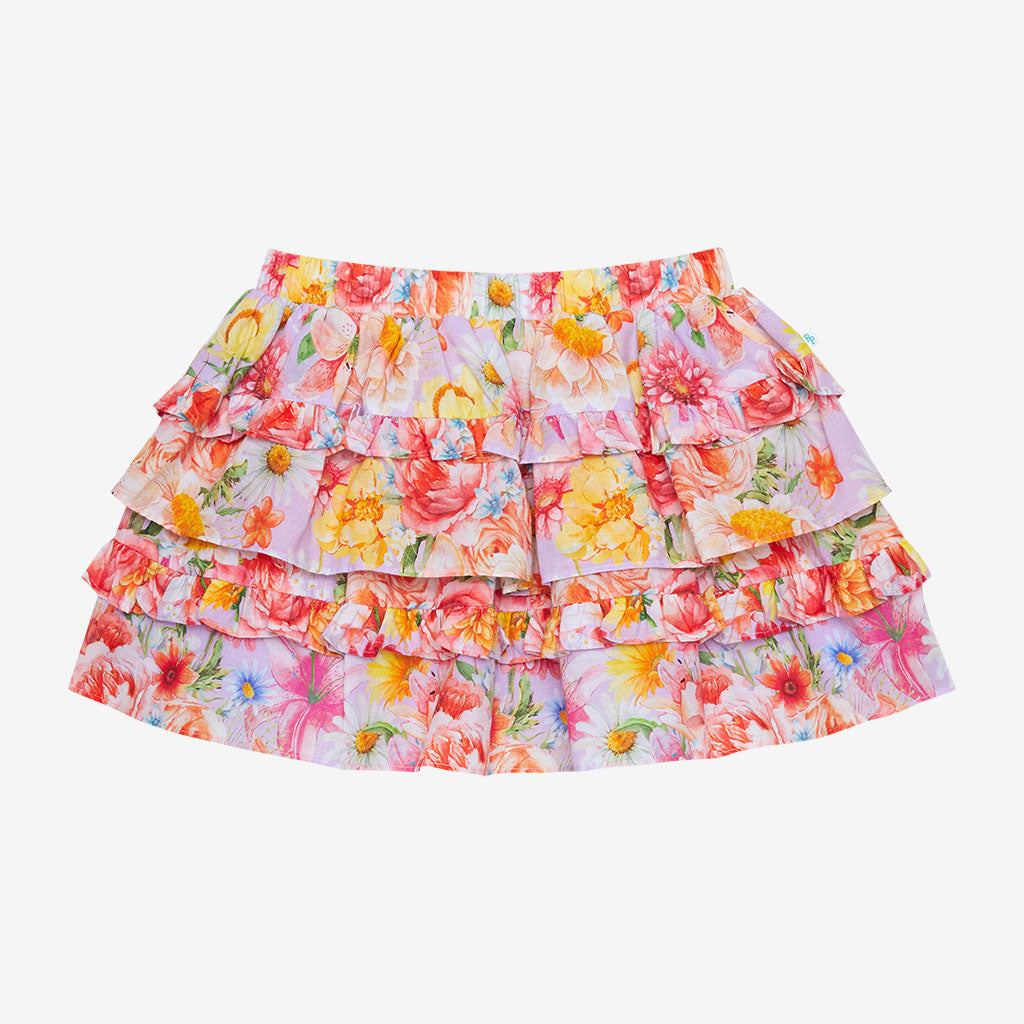 Nala Poplin Ruffled Mini Skirt