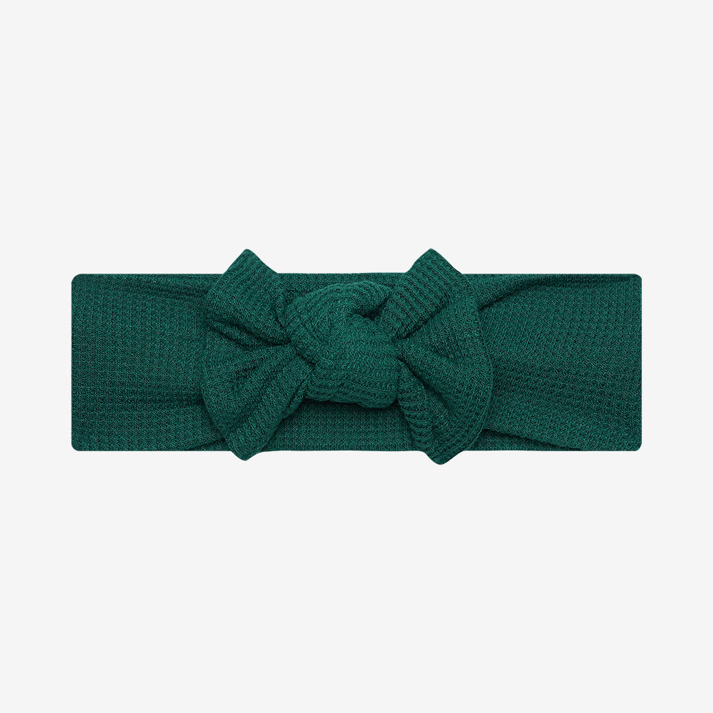 Hunter Green Waffle Headwrap