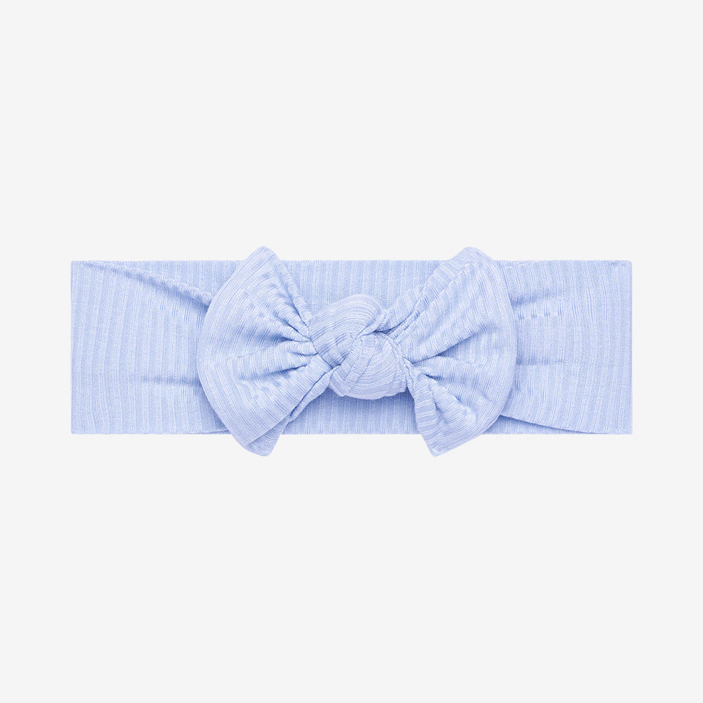 Powder Blue Ribbed Headwrap