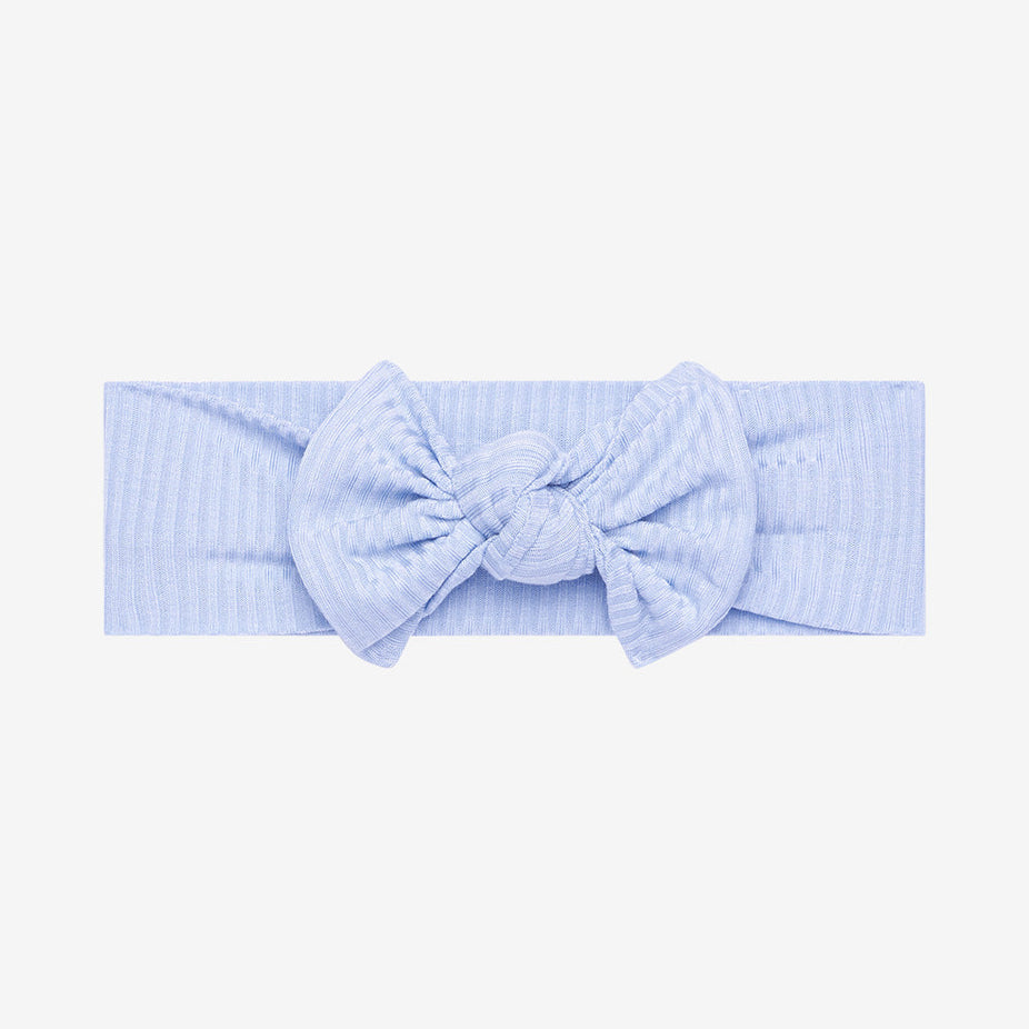 Powder Blue Ribbed Headwrap