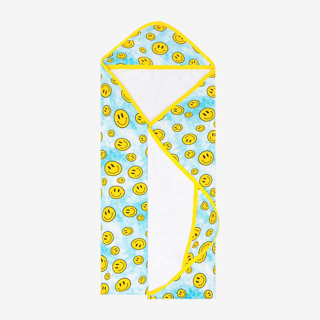 Happy Tie Dye Hooded Towel