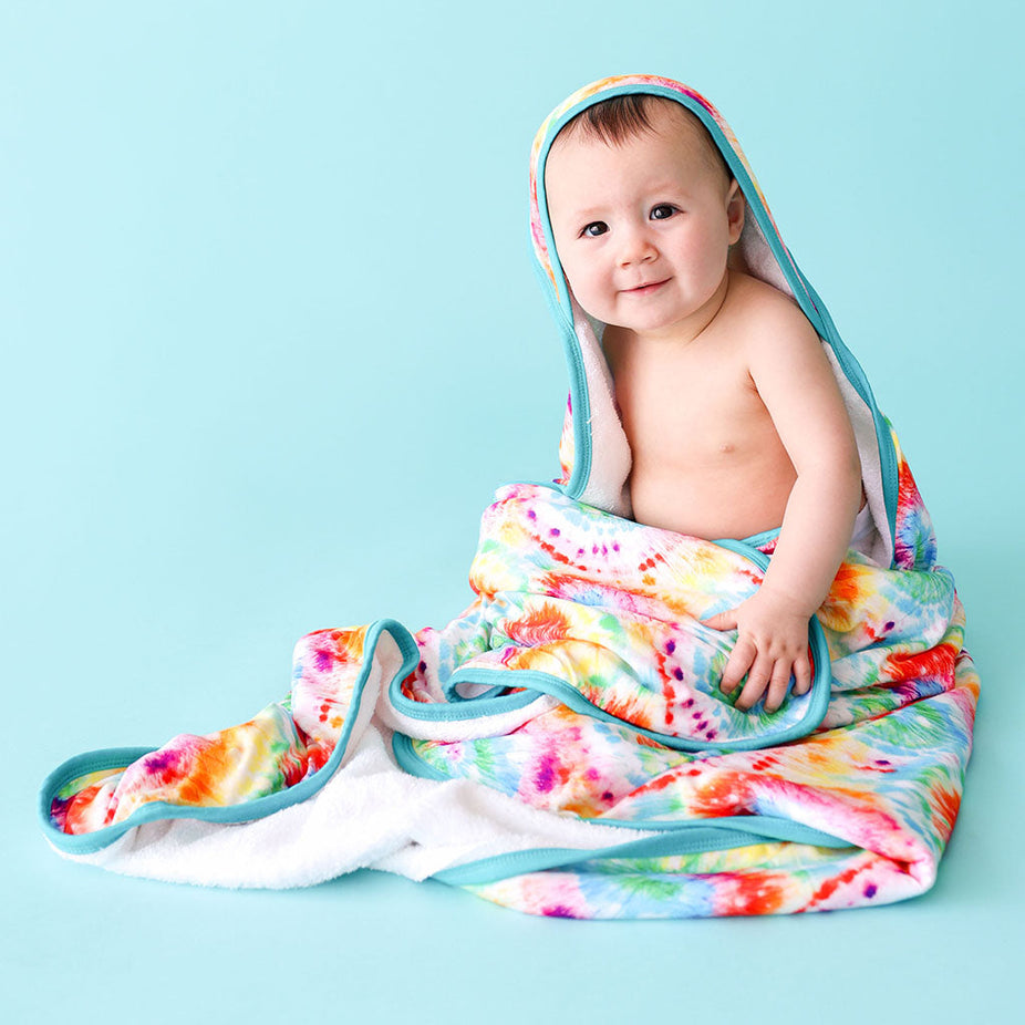 Totally Tie Dye Hooded Towel