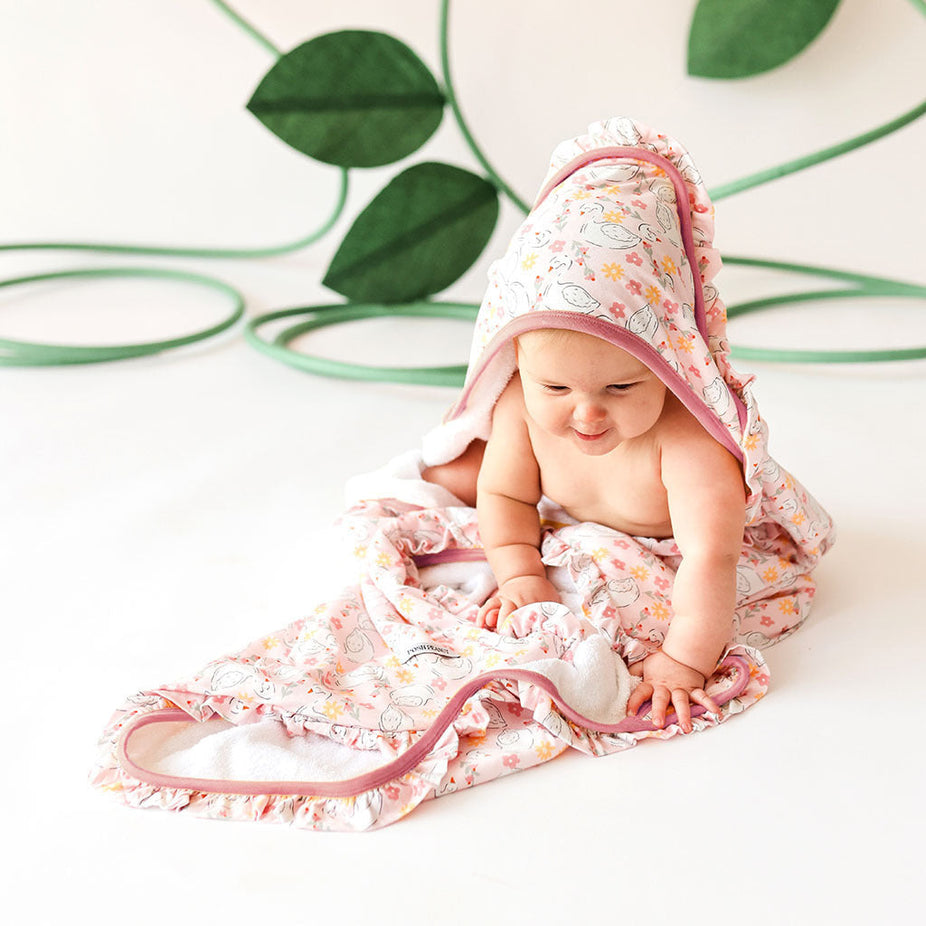 Gelsey Ruffled Hooded Towel